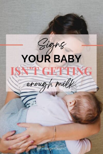 signs baby isn't getting enough milk